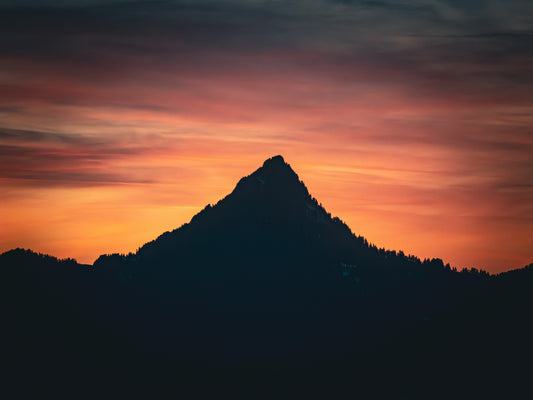 Wallpaper Berg mit Abendrot