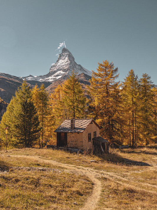 Wallpaper Matterhorn in der Herbstzeit