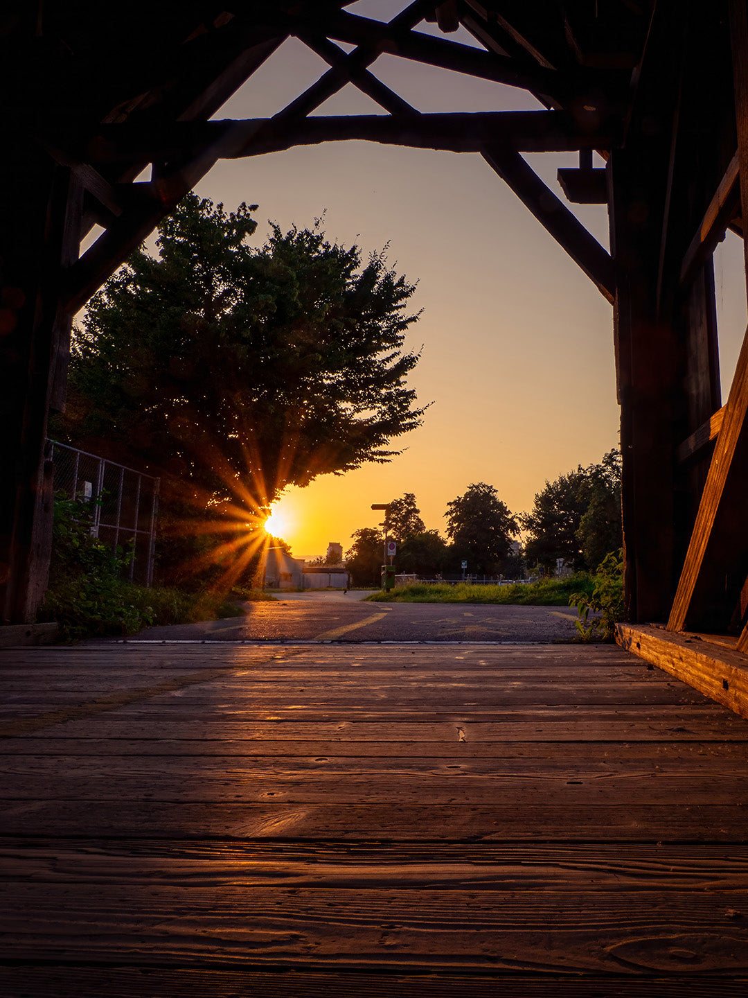 Wallpaper Sonnenstrahlen am Abend