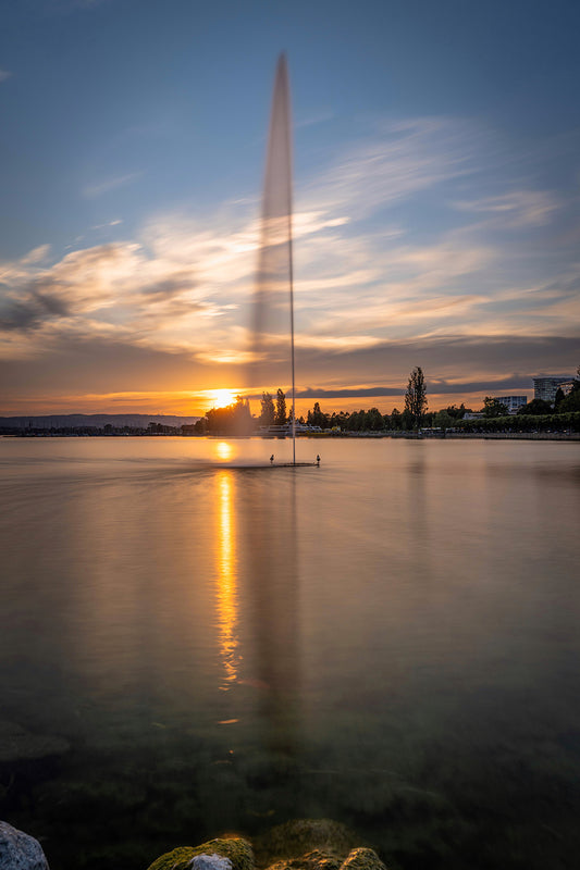 Wallpaper Springbrunnen am Zugersee